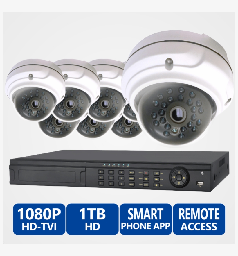 Cop Usa 8 Channel Hd Tvi High Definition Security Camera - Defender Security , Ltd2716h-fa2tb , Dvr 16 Ch 1080p, transparent png download