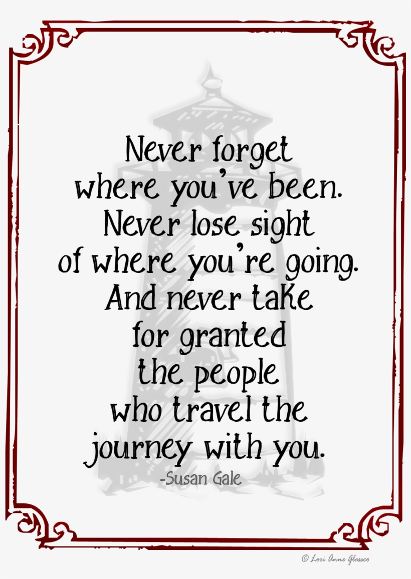 Never Forget Where You've Been - Document, transparent png download