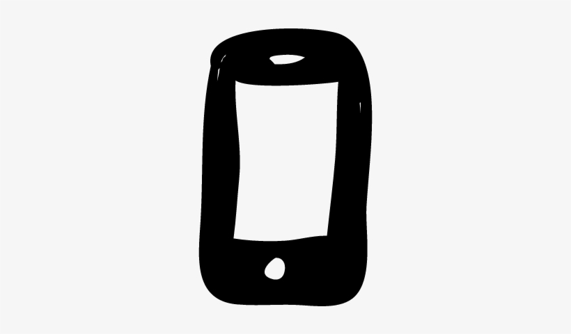 Smartphone With Blank Screen Vector - Mobile Phone, transparent png download