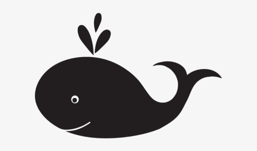 Cartoon Whale Black And White, transparent png download