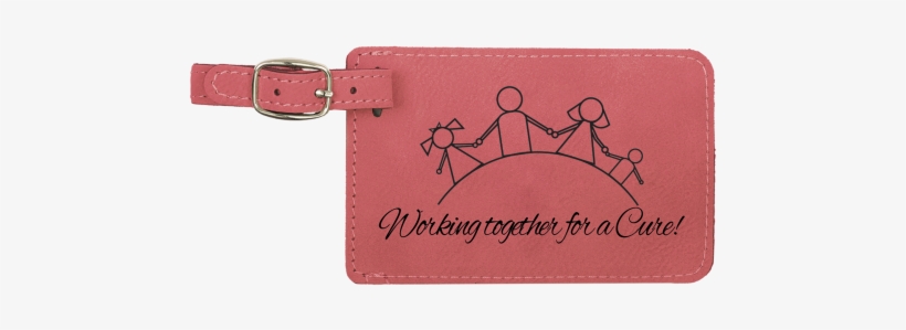 Leatherette Luggage Tag In Pink - Printed Leatherette Luggage Tag Pink, transparent png download