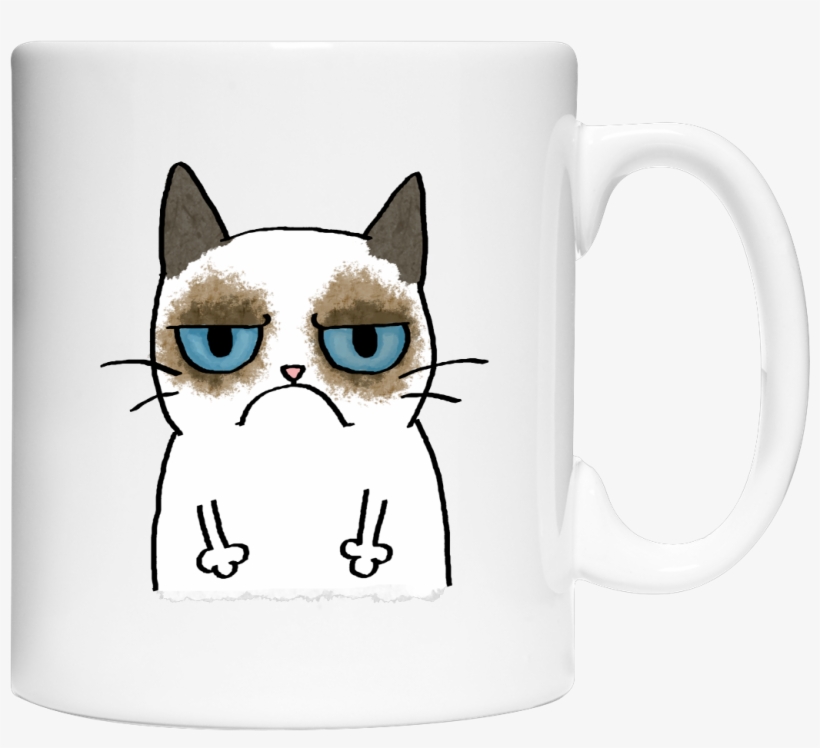 Grumpy Cat Mug, transparent png download