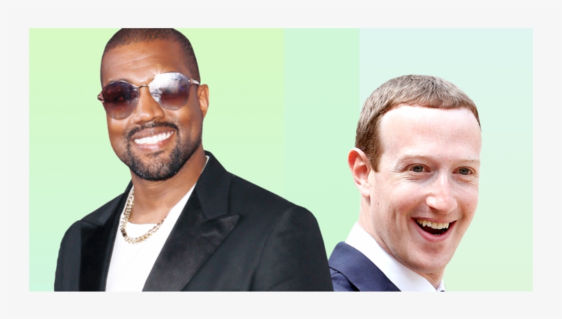 Kanye West And Mark Zuckerberg Forget Their Worries - Illustration, transparent png download