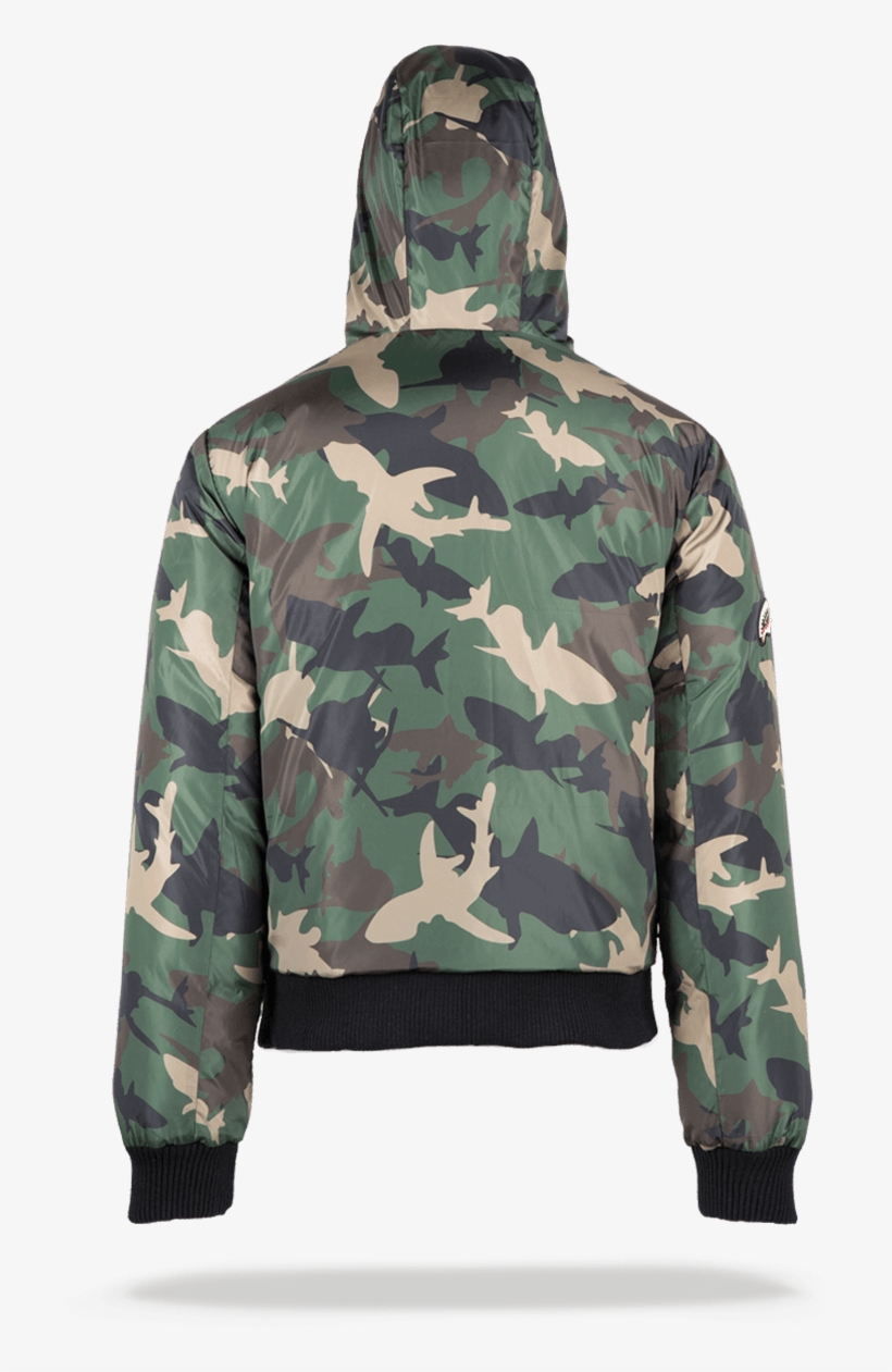 Shark Mouth Camo Reversible Jacket - Jacket, transparent png download
