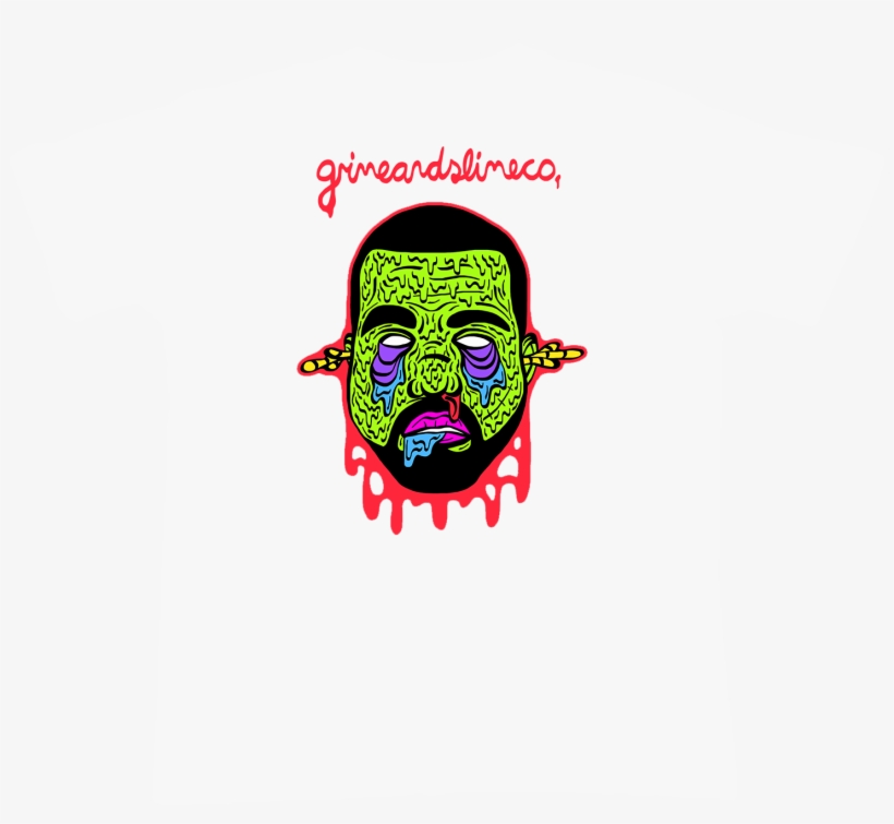 Zombie Kanye West Tee - T-shirt, transparent png download