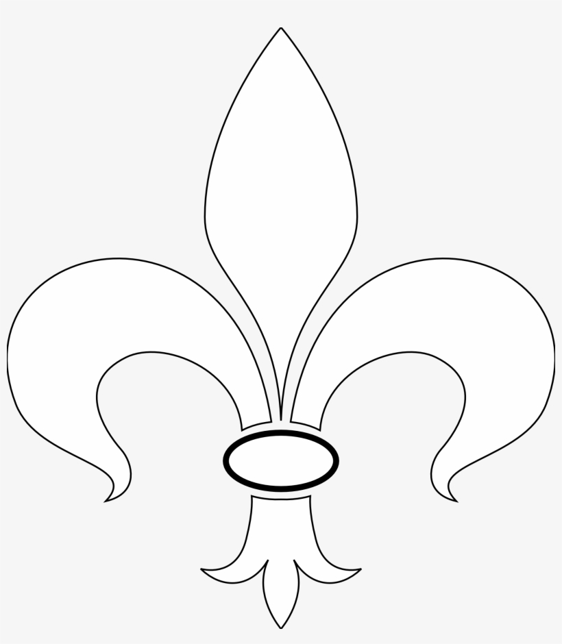 Black And White Fleur De Lis Images - Fleur De Lis White Png, transparent png download
