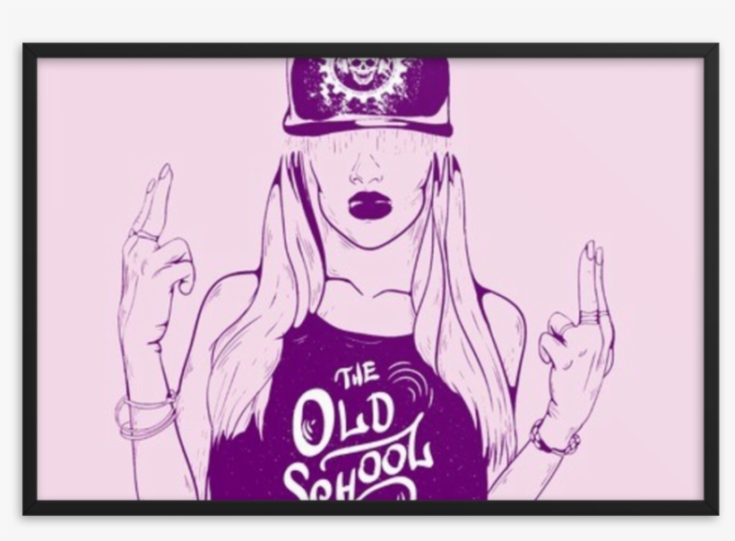 Framed Art Print - Rap Photos Girl, transparent png download