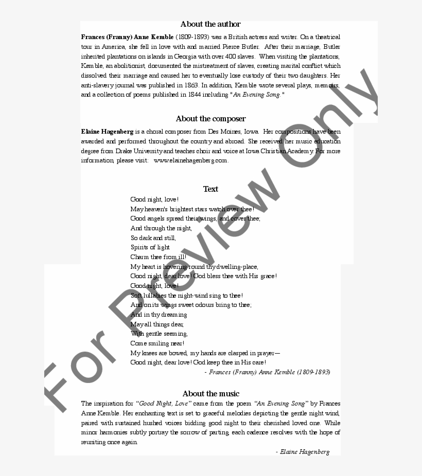 Love Thumbnail Good Night, Love Thumbnail - Abandoned Funhouse Sheet Music, transparent png download