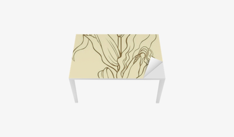 Corn Stalk, Leaves, Ears And Seeds Table & Desk Veneer - Coffee Table, transparent png download