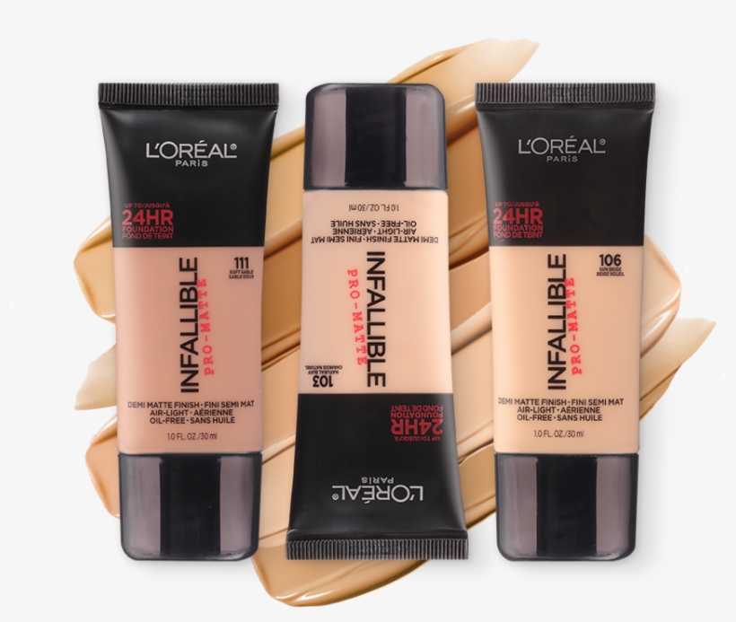 L'oréal Infallible Pro-matte 24hr Foundation - L'oreal - Infallible Pro-matte Foundation 110 Creme, transparent png download