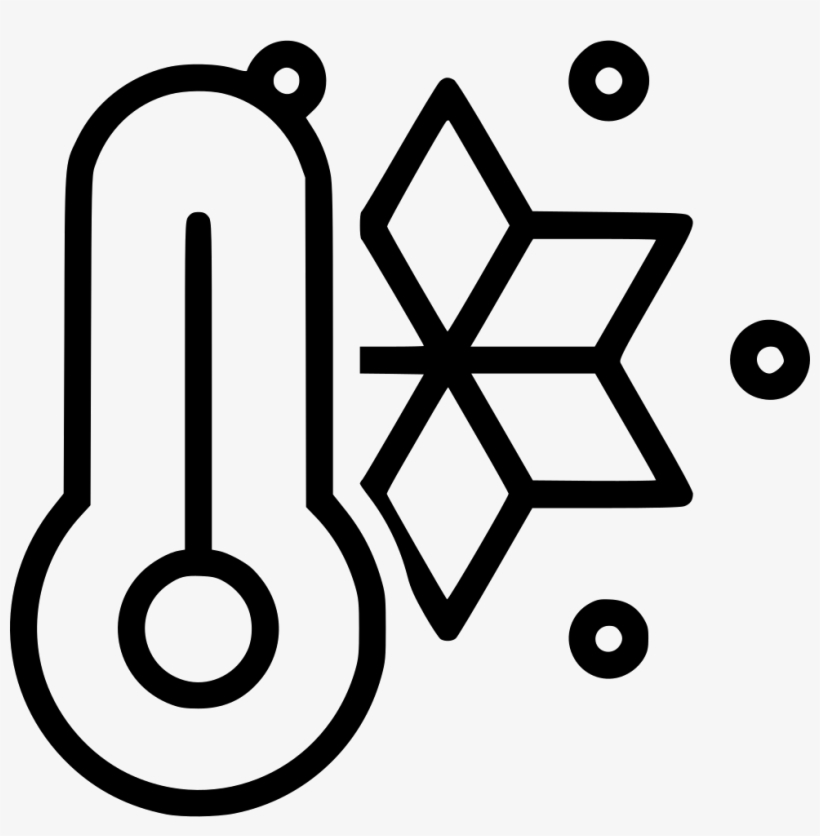 Forecast Thermometer Cold Snow Comments - Element, transparent png download