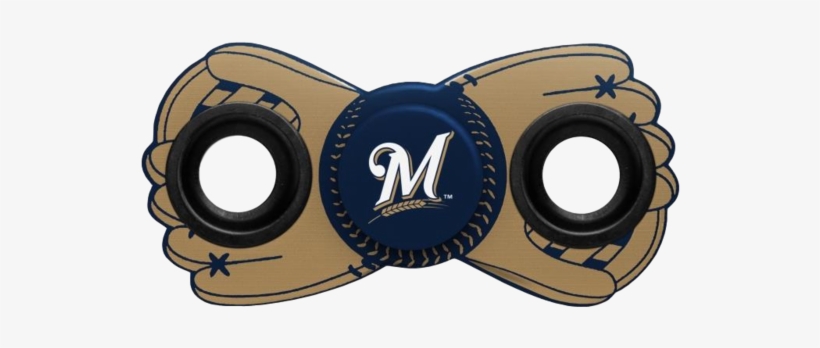 Milwaukee Brewers Mlb Diztracto Two Way Team Fidget - Mets Fidget Spinner, transparent png download
