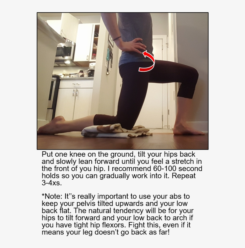 Hipflexorstretch - Pilates, transparent png download