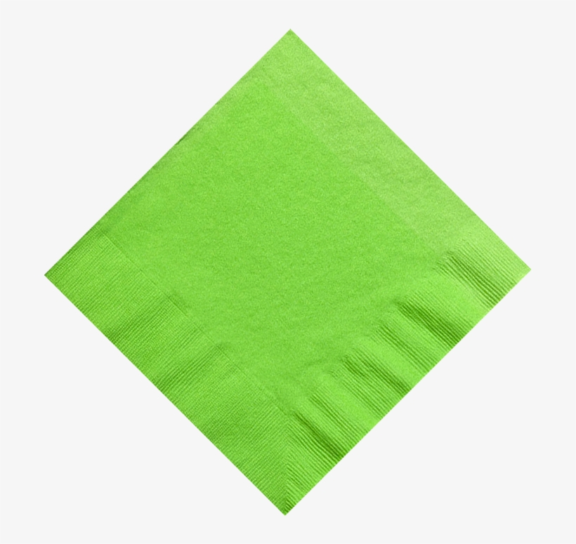 And 50 Lime Green Paper Napkins, Dazzelling Colored - Exercise, transparent png download