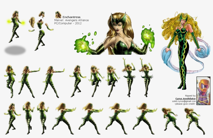 Click To View Full Size - Marvel The Avengers Enchantress, transparent png download