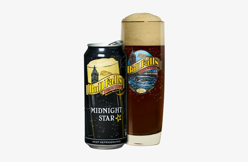 German-style Schwarzbier, “the Dark Beer With The Blonde - Bull Falls Midnight Star 4/16 C, transparent png download