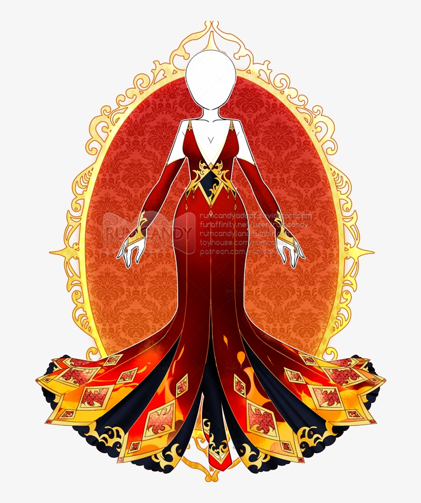 Blazing Enchantress Outfit R246 - Illustration, transparent png download