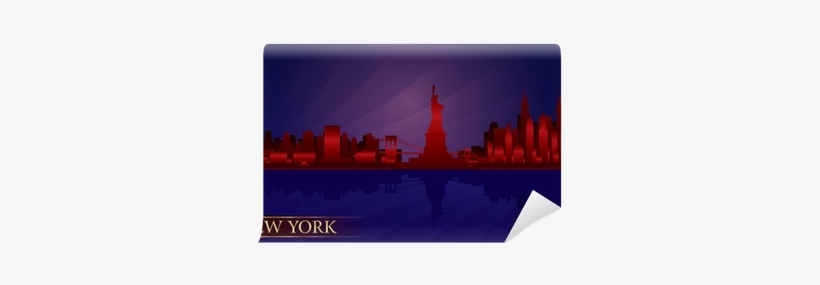 New York Night City Skyline Detailed Silhouette Wall - Nicholson A Few Good Men, transparent png download