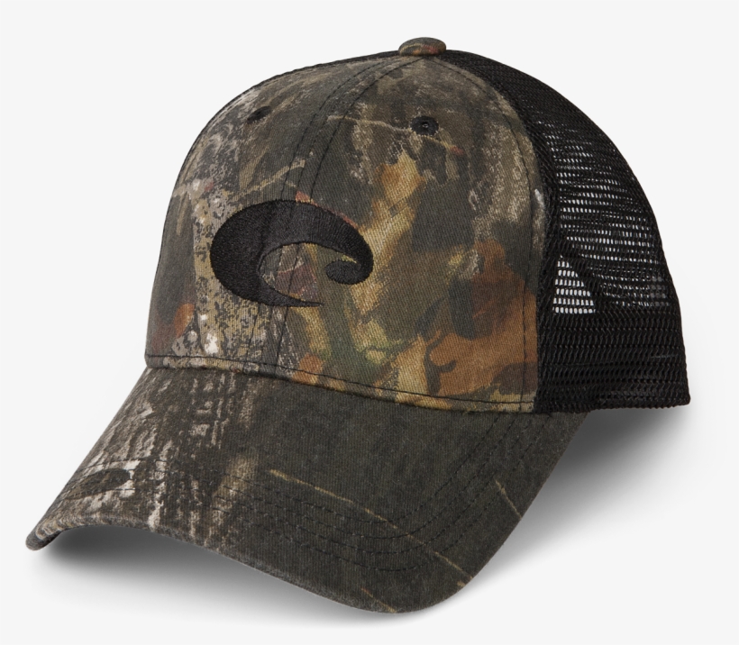 Ha04 Mossy Oak New Breakup Black Angle1 - Costa Mesh Hats -justforfishing.com, transparent png download