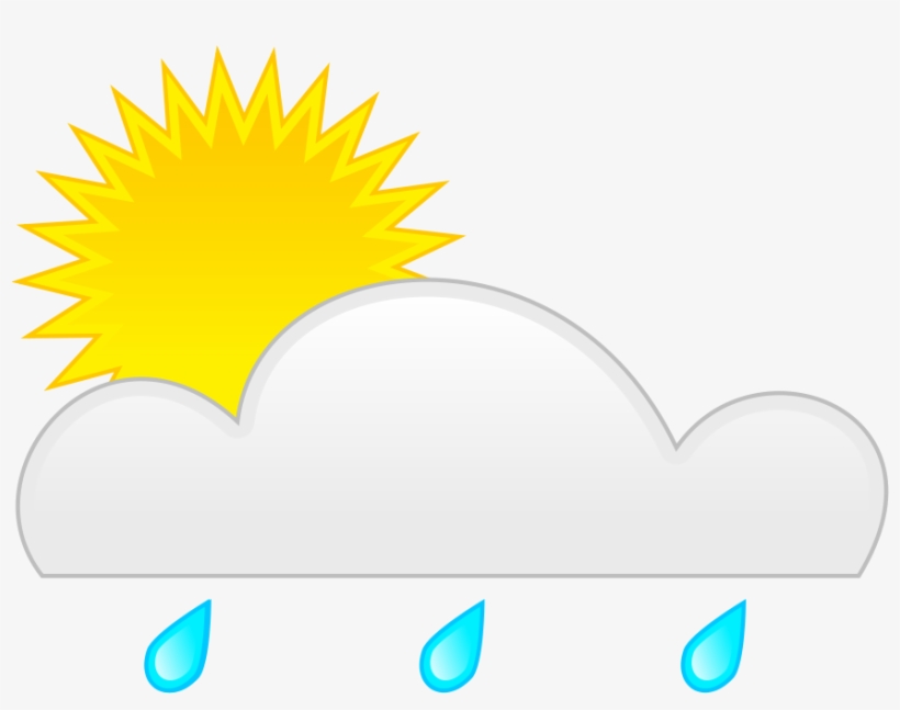 How To Set Use Sun Rain Clipart - Sun And Rain, transparent png download