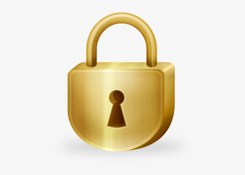 Classy Lock Clipart Icon - Lock, transparent png download