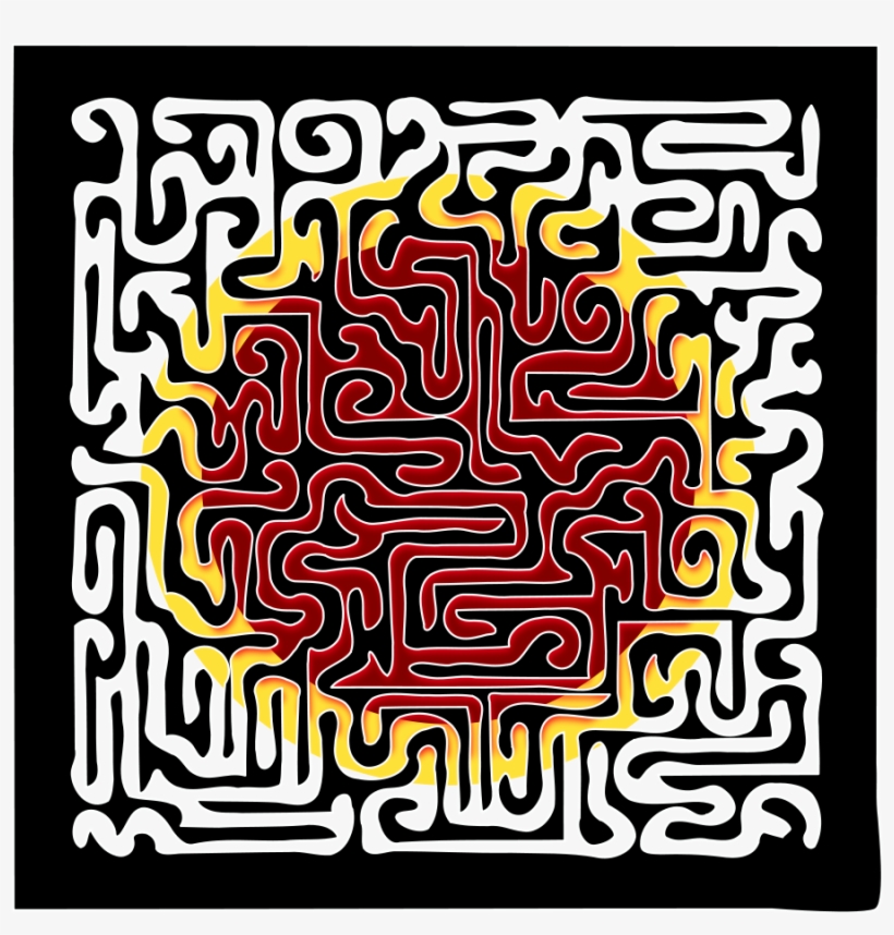 This Free Clip Arts Design Of Muster 52c Maze With - Clip Art, transparent png download