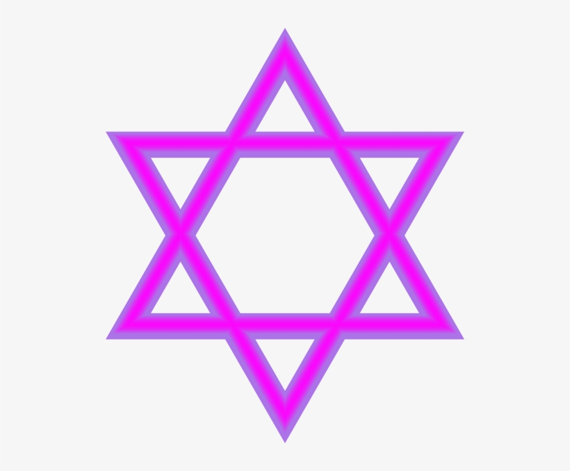 Jewish Star Purple Clip Art At Clker - Star Of David, transparent png download