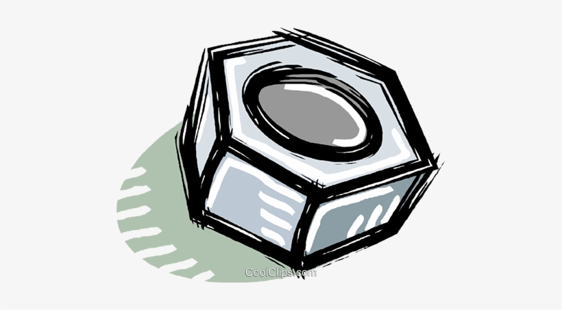 Lock Nuts Royalty Free Vector Clip Art Illustration - Illustration, transparent png download