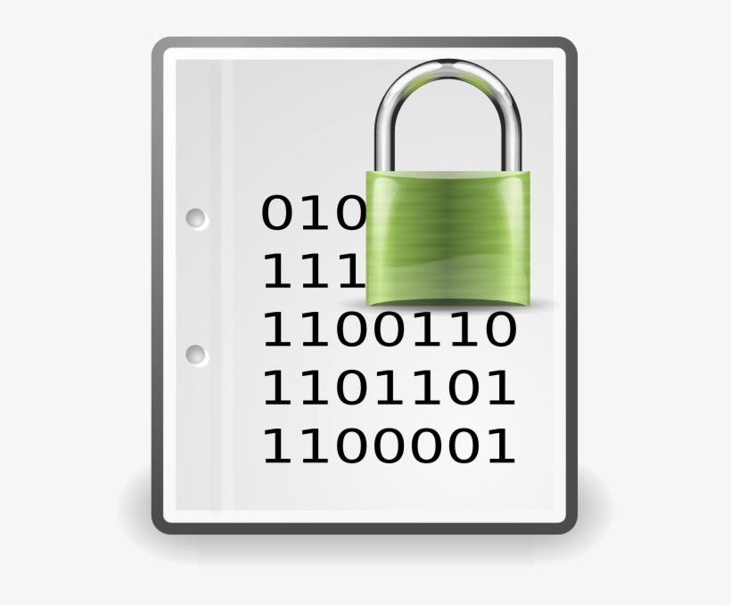 Green Lock Encryption Clip Art At Clker - Encrypted Clipart, transparent png download