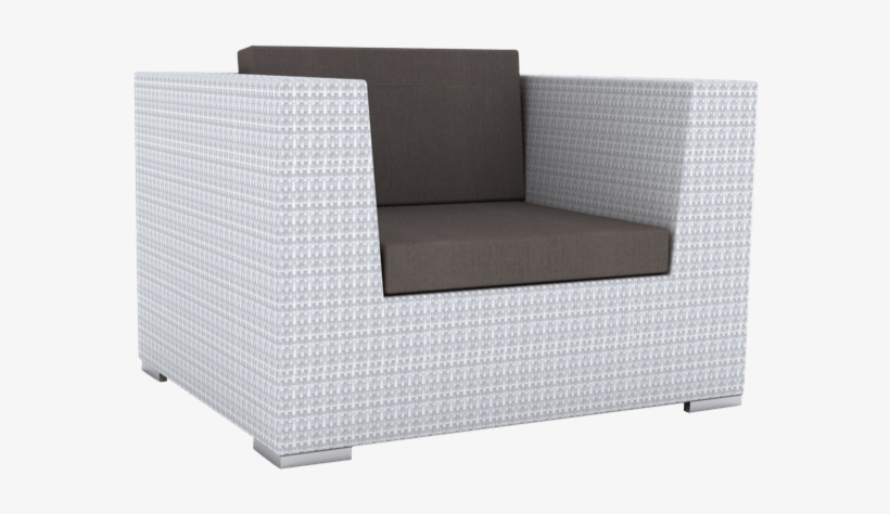 Paris Rattan Outdoor Lounge Chair White - Paris, transparent png download