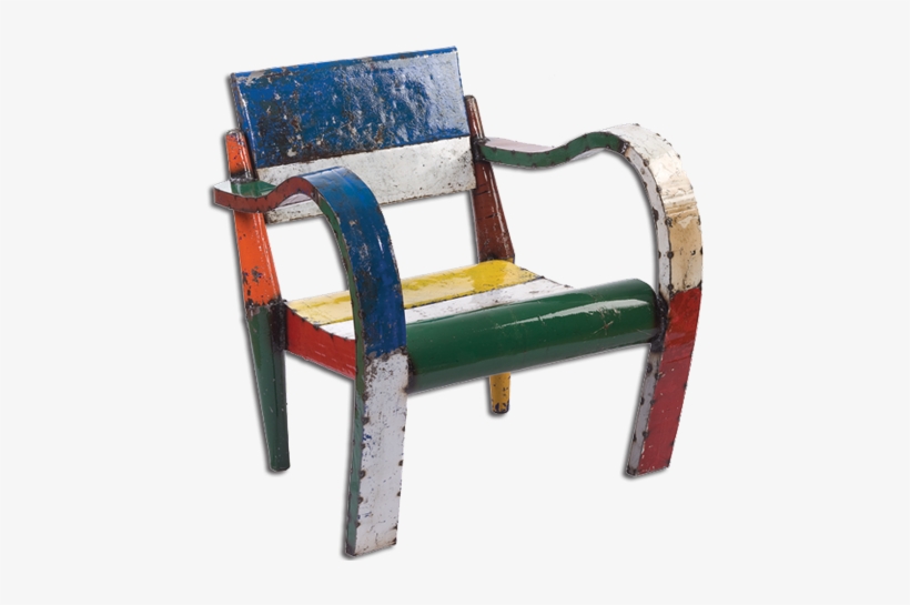 Low Lounger Chair - Recycled Chair Png, transparent png download