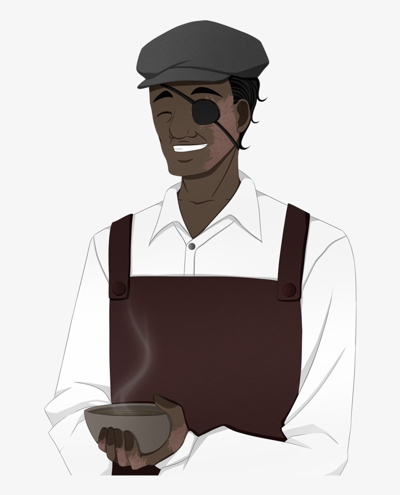 Soup Vendor Satisfied - Cartoon, transparent png download
