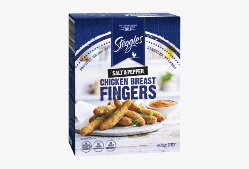 Chicken Breast Fingers Salt And Pepper - Steggles Chicken Nuggets, transparent png download
