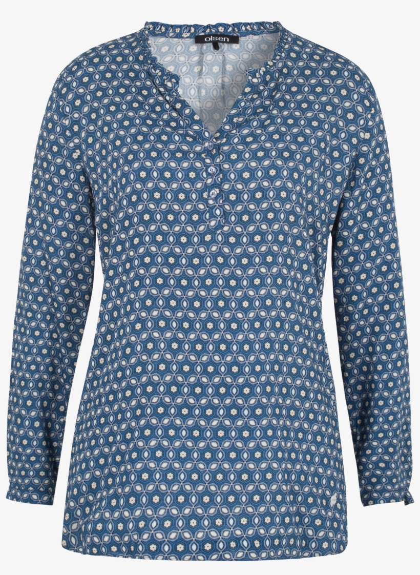 Gently Falling Blouse - Blue, transparent png download