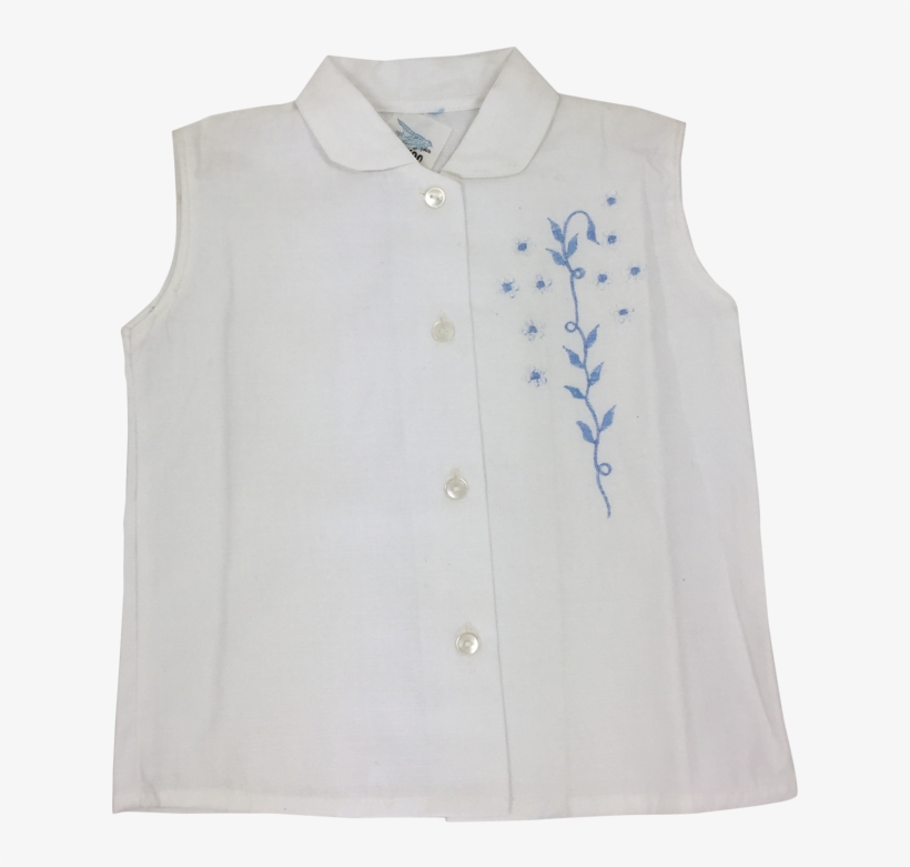 Girls Retro White Springfield Blouse - Polo Shirt, transparent png download