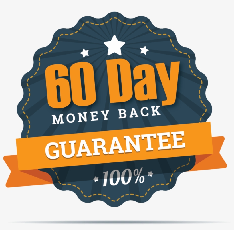 60 Day Money Back Guarantee - Money Back Guarantee Png, transparent png download