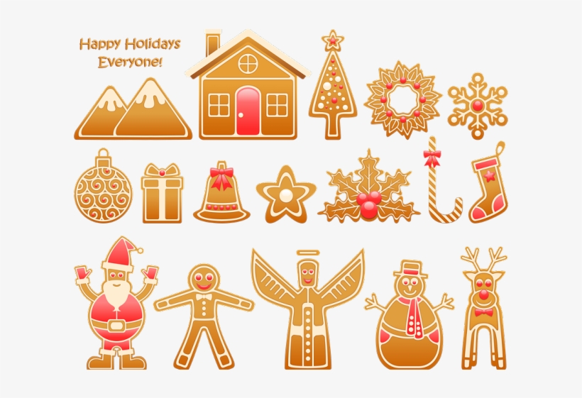 Happy Holiday Clipart - Рождественские Пряники Пнг, transparent png download