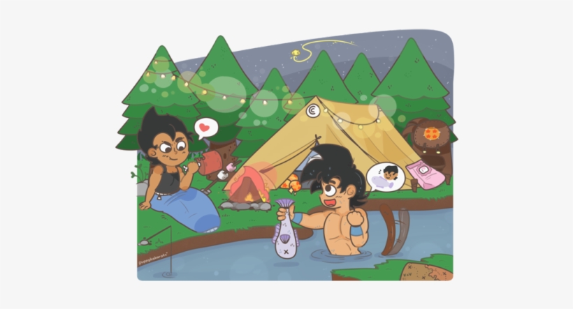““look I Caught Us Some Dinner ” “not Bad - Cartoon, transparent png download