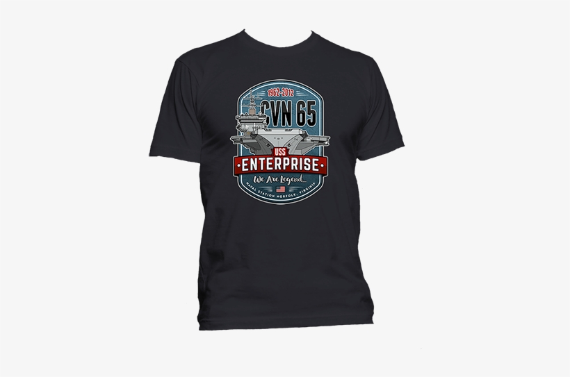 Cvn 65 Uss Enterprise T Shirt - Foxracing Tshirt, transparent png download