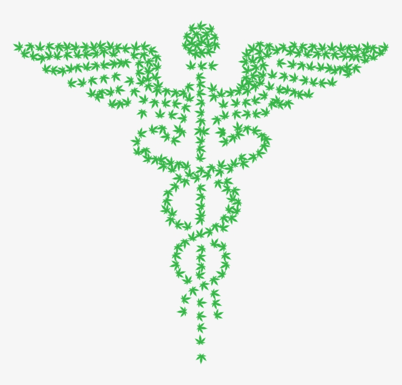 Caduceus, Marijuana, Medical, Drugs, Medicine, Pharmacy - Staff Of Hermes, transparent png download
