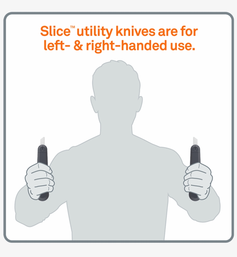 Slice Ceramic Safety Blade Utility Knife For Left And - Illustration, transparent png download