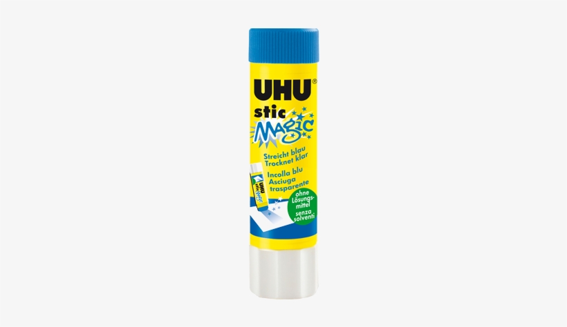 Glue Stick Uhu 21g Blue Magic Pack 12 Uhu Adhesive - Colle Baton Uhu, transparent png download