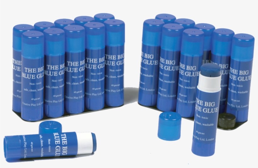 Big Blue Visible Glue Sticks - Blue Glue, transparent png download