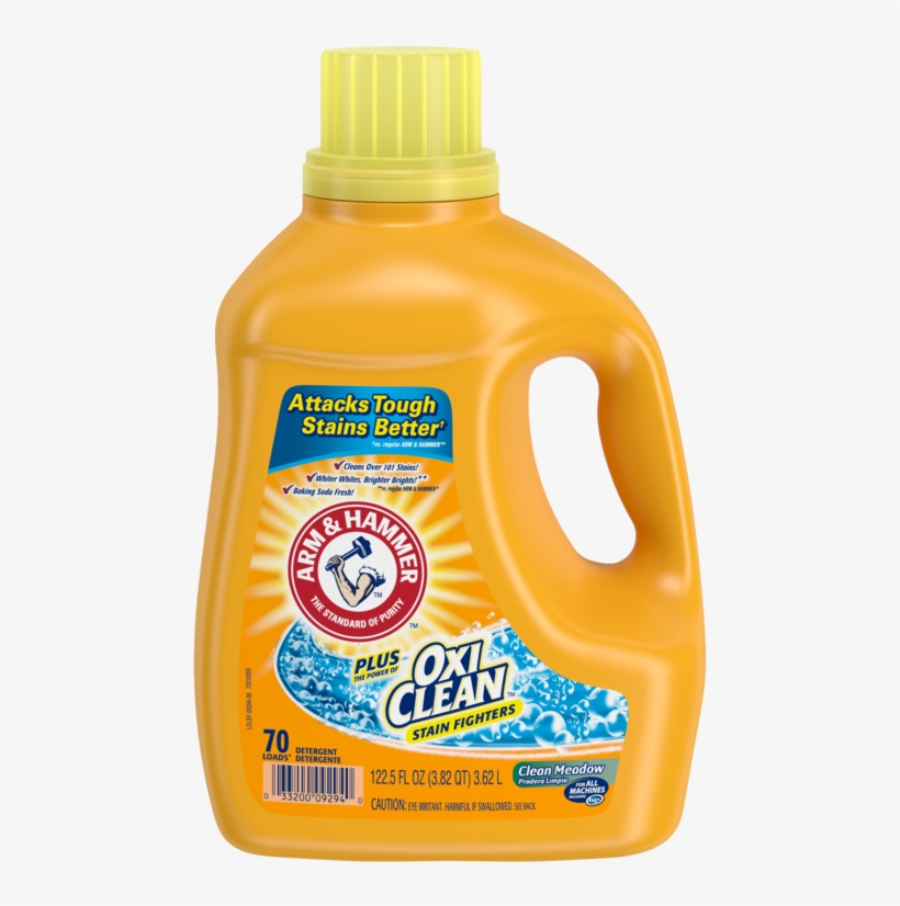Arm & Hammer Liquid Laundry Detergent Plus Oxi Clean, - Arm And Hammer Oxi, transparent png download
