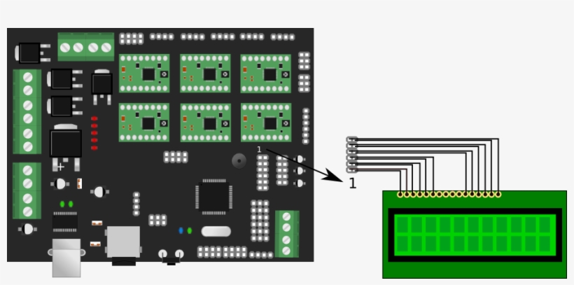 Megatronicsv2 Lcd - Thermocouple Ramps, transparent png download