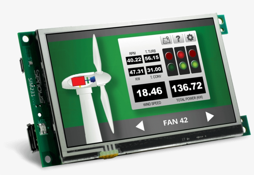 Front View Of Sim231 Lcd Display Module - Display Modules, transparent png download