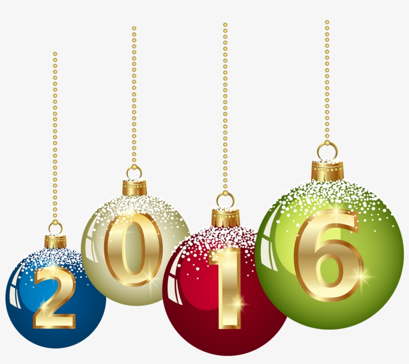 Happy New Year Pngs - Cliparts Bonne Annee 2016, transparent png download