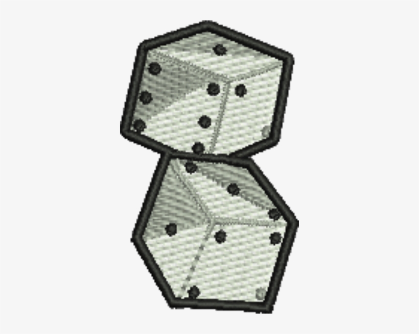 White Dice Iron-on Patch - Card Game, transparent png download