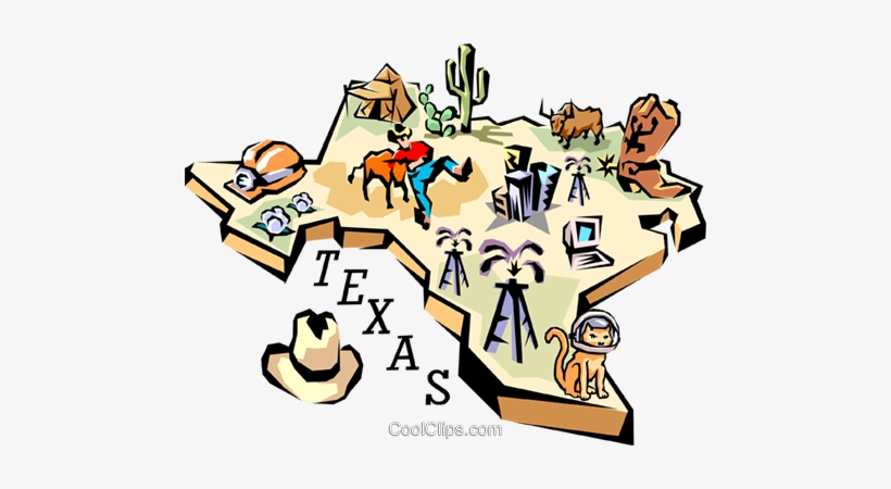Texas Vignette Map Royalty Free Vector Clip Art Illustration - Born On 2nd April, transparent png download