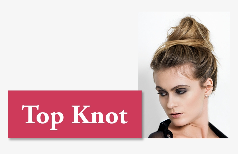 Try A Simple Messy Top Knot Flip Your Head Over And - Eye Liner, transparent png download